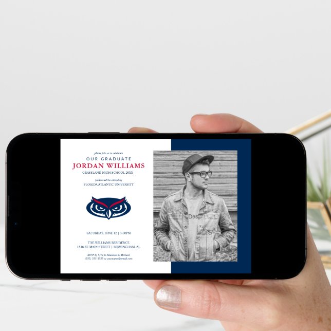 Future Florida Atlantic Graduation Announcement (Front Digital)