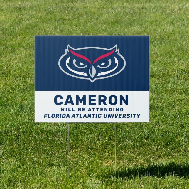 Future Florida Atlantic Graduation Sign (Insitu)