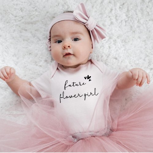Future flower girl Announcement Wedding Baby Bodysuit