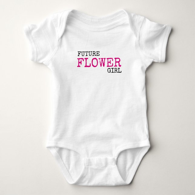 Future Flower Girl Wedding Baby Bodysuit (Front)