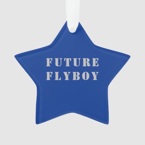 Future Flyboy Military Personalized Ornament