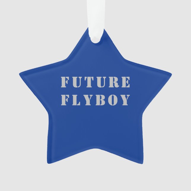 Future Flyboy Military Personalized Ornament (Front)