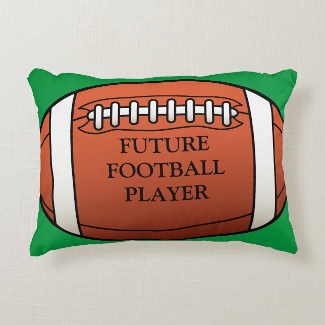 Future Football Player Accent Pillow (Front)