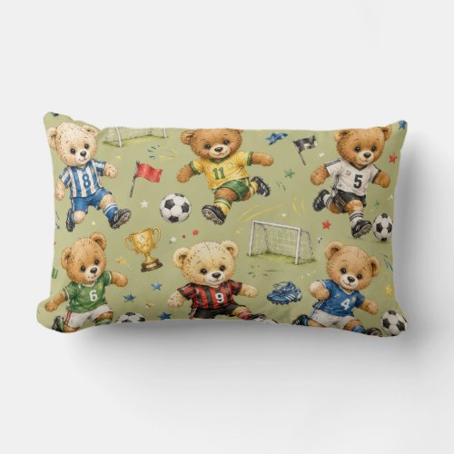 Future Footie Star Team Teddy Lumbar Pillow