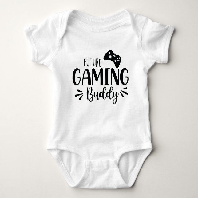 Future gaming buddy baby bodysuit (Front)