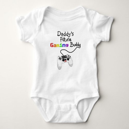 Future Gaming Buddy _ Game Controller Personalized Baby Bodysuit
