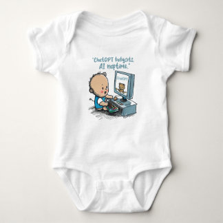 "Future Genius: AI Powered" Funny Baby Gifts Baby Baby Bodysuit