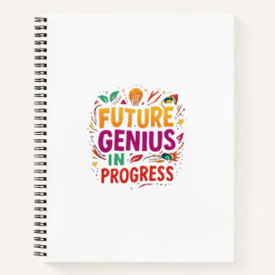 Future Genius in Progress   Funny Motivational Not Notebook