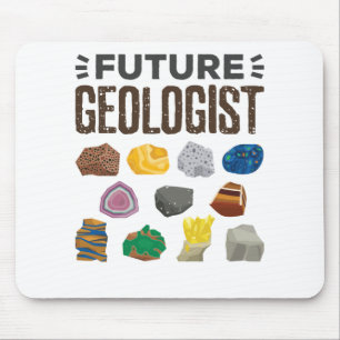 Future Geologist Geology Rocks Gems Mouse Pad