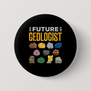 Future Geologist Geology Student Button