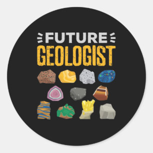 Future Geologist Geology Student Classic Round Sticker