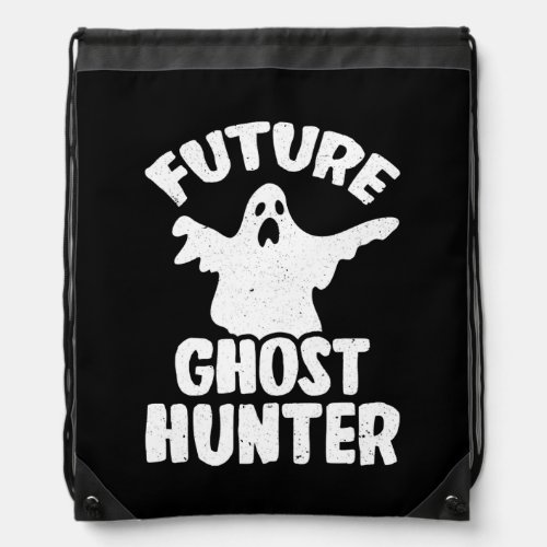 Future Ghost Hunter Kids Ghost Hunting  Drawstring Bag