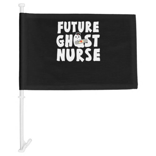 Future Ghost Nurse Car Flag