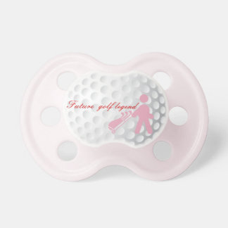 Future Golf Legend Golfing Baby Girl Pacifier