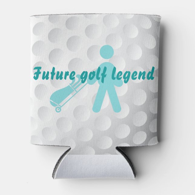 Future Golf Legend Golfing Baby Pacifier Can Cooler (Front)