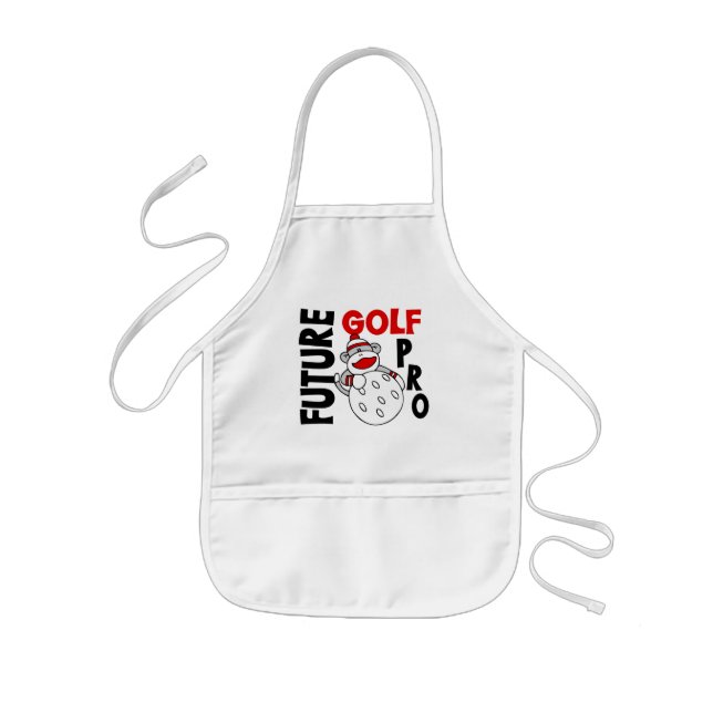 Future Golf Pro Sock Monkey Kids' Apron (Front)