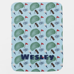 Future golfer baby blanket