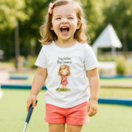 Future Golfer Baby Girl or  Toddler T-shirt