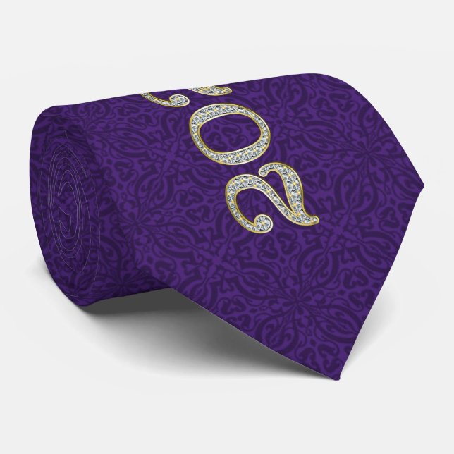 Future Graduate of the Class of 2026 Purple Neck Tie (Rolled)