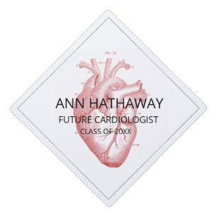 Future Graduating Doctor Anatomical Heart Graduation Cap Topper