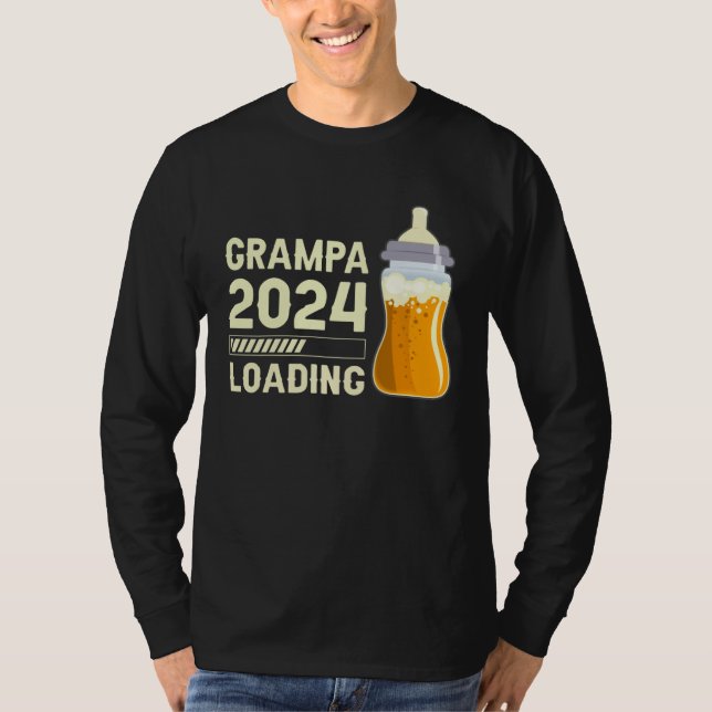 Future Grampa Grampa to be Grampa 2024 loading T-Shirt (Front)