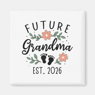 Future Grandma 2026 Pregnancy Announcement For Gra Magnet