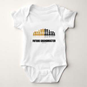 Future Grandmaster (Reflective Chess Set) Baby Bodysuit
