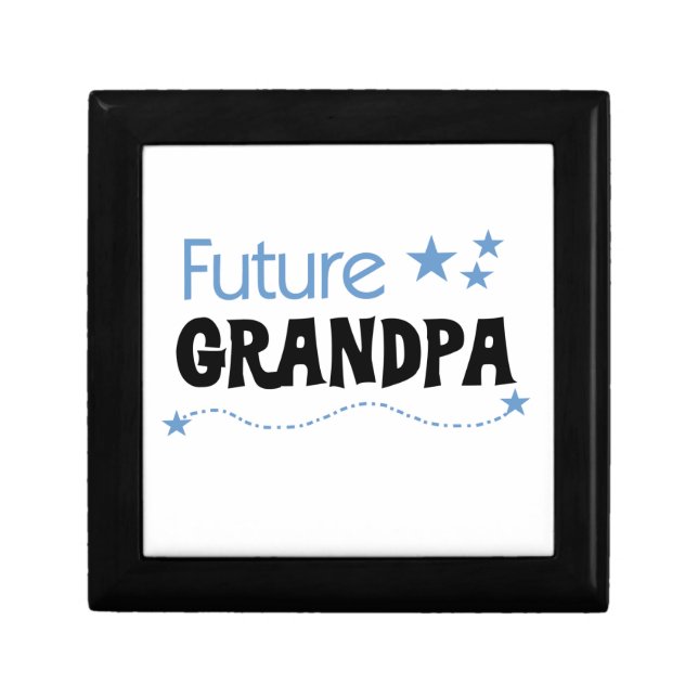 Future Grandpa Tshirts and Gifts Jewelry Box (Front)