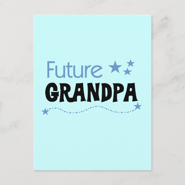 Future Grandpa Tshirts and Gifts Postcard (Front)