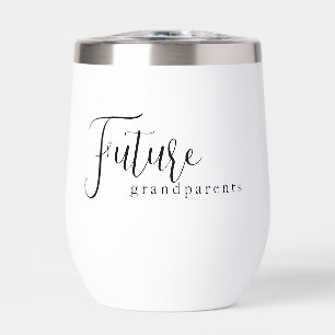 Future Grandparents Pregnancy Reveal Thermal Wine Tumbler