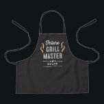Future Grill Master Editable Color Kid Apron<br><div class="desc">This lovely design can be customized to your favorite color combinations. Matching adult and junior designs available. Makes a great gift! Find stylish stationery and gifts at our shop: www.berryberrysweet.com.</div>