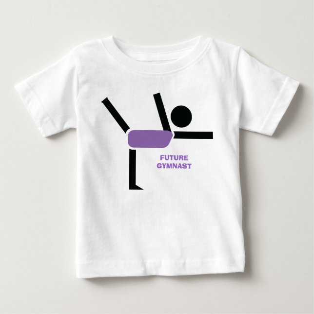 Future gymnast, gymnastics performer custom baby T-Shirt (Front)