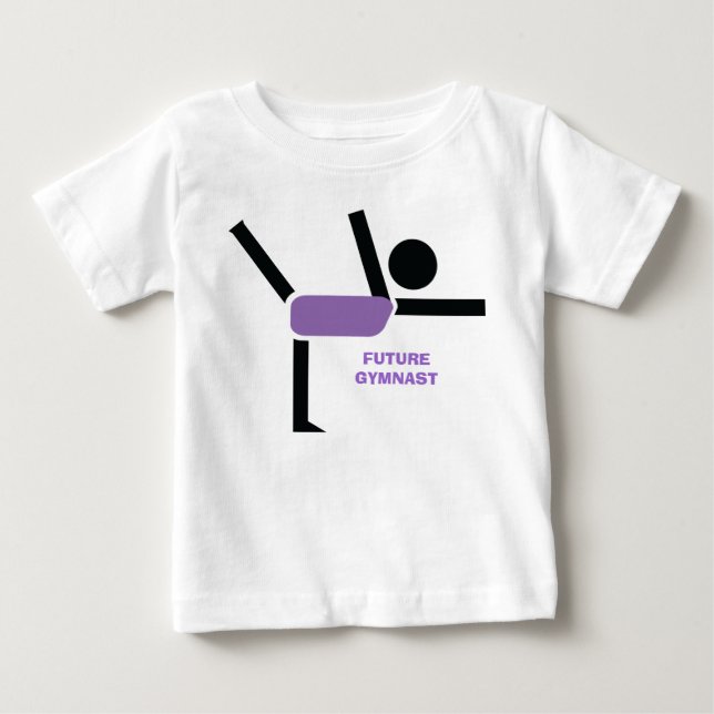 Future gymnast, gymnastics performer custom baby T-Shirt (Front)