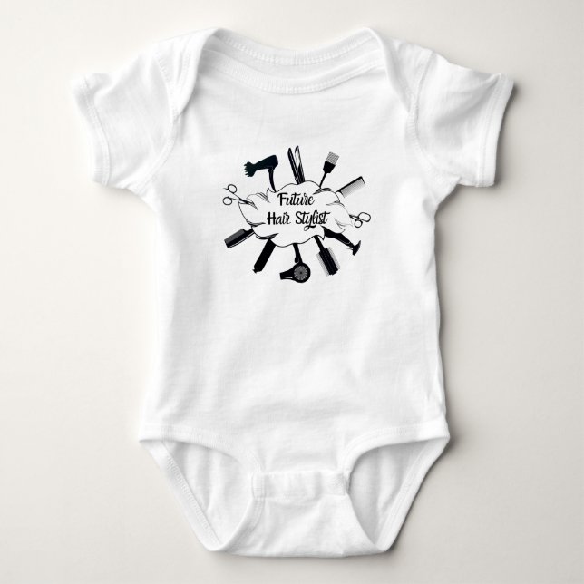 Future Hair Stylist Hair Stylist Baby Bodysuit (Front)