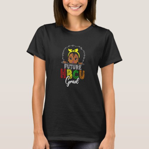 Future Hbcu Grad African American Afro Girl Black  T_Shirt