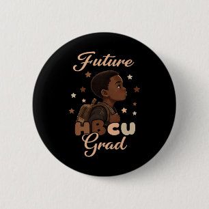 Future Hbcu Grad Black History Month Boy Graduatio Button