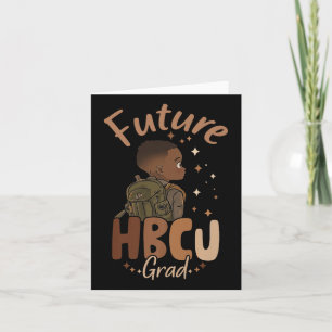 Future Hbcu Grad Black History Month Boy Graduatio Card