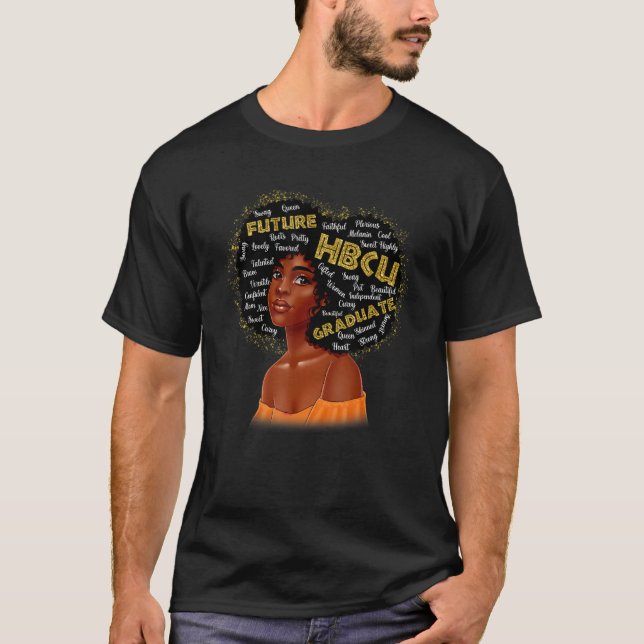 Future HBCU Grad History Black College Girl Women  T-Shirt (Front)