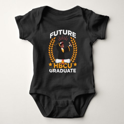 Future HBCU Graduation Black African Student Baby Bodysuit