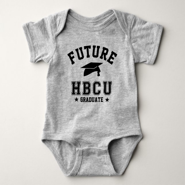 Future HBCU Graduation Black African Student Baby Bodysuit (Front)