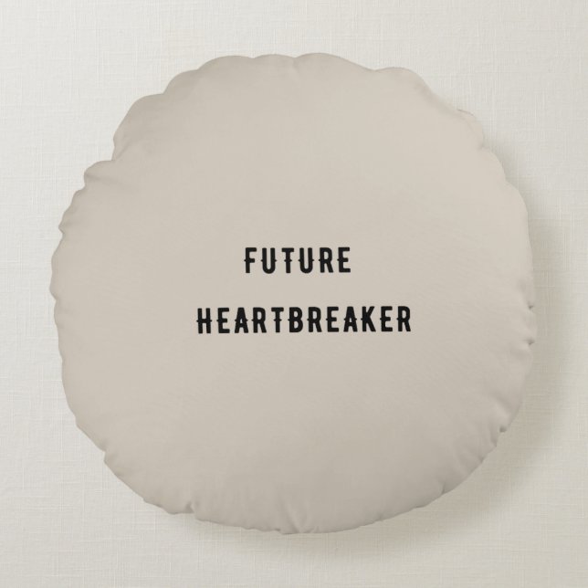 Future Heartbreaker Round Pillow (Front)