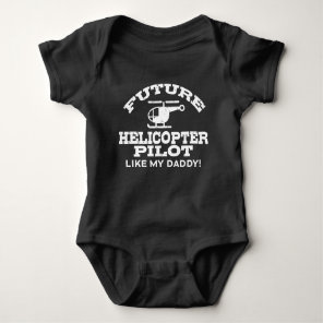 Future Helicopter Pilot Baby Bodysuit