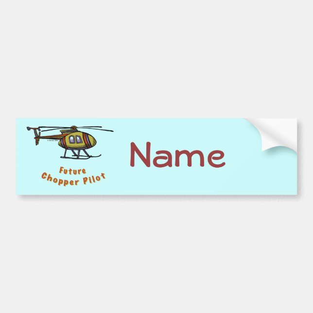 Future helicopter Pilot Bumper Sticker (Front)