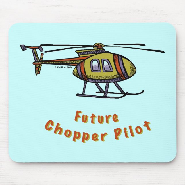 Future helicopter Pilot Mouse Pad (Front)