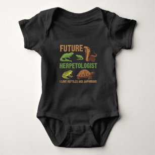Future Herpetologist Reptile Amphibians Fan Kid Baby Bodysuit