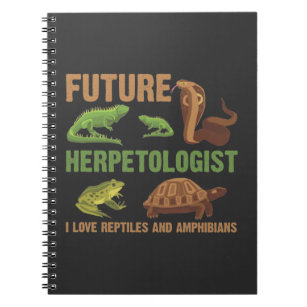 Future Herpetologist Reptile Amphibians Fan Kid Notebook