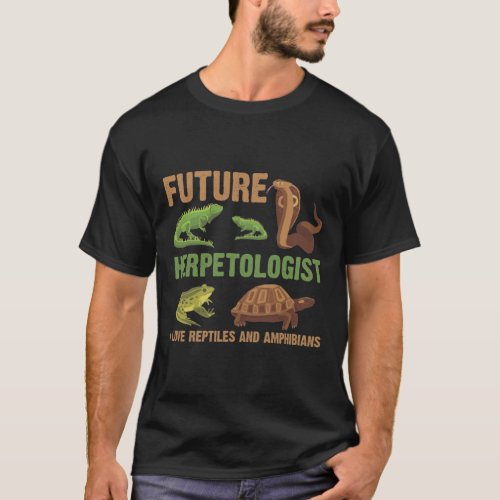 Future Herpetologist Reptile Amphibians Fan Kid T_Shirt