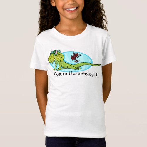 Future Herpetologist with Frilled_neck lizard T_Shirt