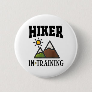 Future Hiker In Training Cute Hiking Button