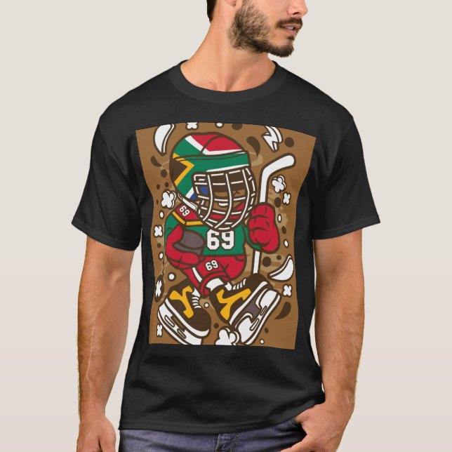 Future Hockey Star - African Hockey Kid Tee (Front)